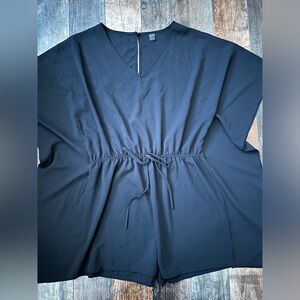 New w/o tag Butterfly Sleeve black romper